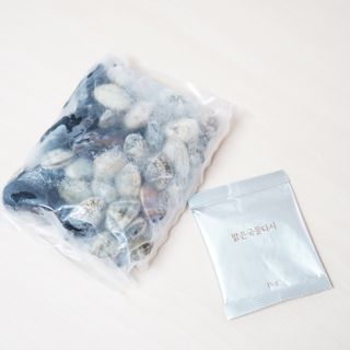 [푸딩팩토리] 바지락홍합탕 500g / 얼큰바지락홍합탕 590g — 5점을 준 리뷰어가 2022년 10월 올린 사용 사진