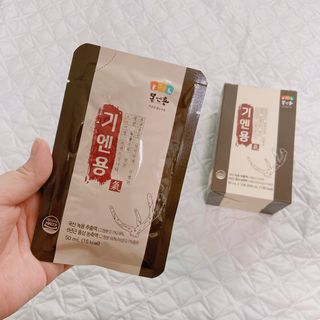 [몸엔용] 무더운 날씨에 국산녹용 기엔용으로 몸보신 50ml x 30포 — 5점을 준 리뷰어가 2021년 6월 올린 사용 사진