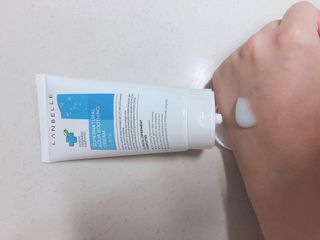 랑벨 수퍼내츄럴 아쿠아 수딩 크림 100ml — 3.5점을 준 리뷰어가 2023년 2월 올린 사용 사진