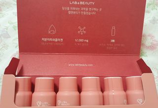 랩앤뷰티 메가 벨벳 콜라겐 12000 — 5점을 준 리뷰어가 2021년 5월 올린 사용 사진