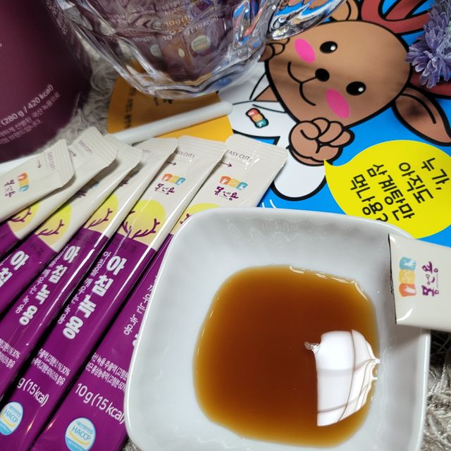 [몸엔용] 전국 이마트 런칭 신상, 아침을 깨우는 녹용 아침녹용 10g x 28포 리뷰 사진