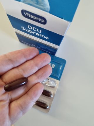 뉴트리션팩토리 비타프렙 오큐슈프림 루테인 오메가3 1050mg — 5점을 준 리뷰어가 2021년 10월 올린 사용 사진