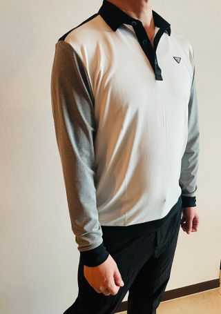 다운블로우 ~남자 버뮤다 7부 와이드 핀턱 트레이닝 반바지 ACC SS1001 — 5점을 준 리뷰어가 2025년 4월 올린 사용 사진
