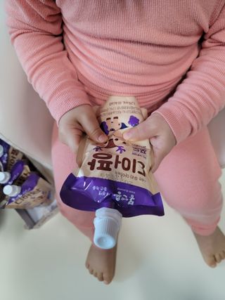 [몸엔용] 우리 아이 건강간식, 달콤한 녹용곤약젤리 디어팡 4종 — 5점을 준 리뷰어가 2022년 4월 올린 사용 사진