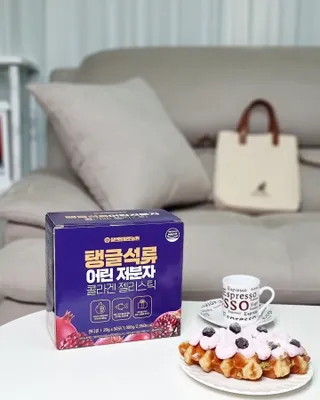 참앤들황토농원 맛있게 탱글탱글! 탱글석류 어린저분자 콜라겐 젤리스틱 1박스 ♥총 50포♥ — 5점을 준 리뷰어가 2023년 2월 올린 사용 사진