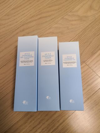 페브유 / FABYOU 페브유 pH5.5 캐모마일 젤 클렌징 폼 + 클렌징 오일 + 토너 3종 세트 — 4점을 준 리뷰어가 2021년 8월 올린 사용 사진