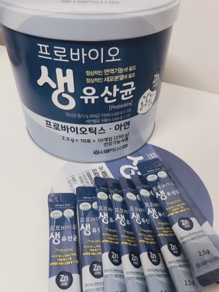 서울약사신협_프로바이오생유산균_2.5G x 100포 — 5점을 준 리뷰어가 2021년 4월 올린 사용 사진