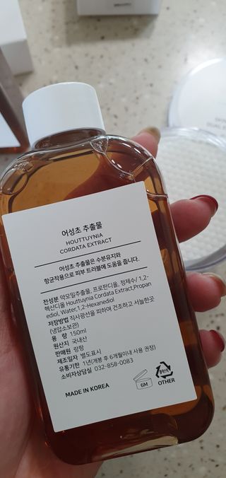 랑팡 병풀추출물150ml+어성초추출물150ml+스킨빅패드60매 — 4점을 준 리뷰어가 2021년 10월 올린 사용 사진