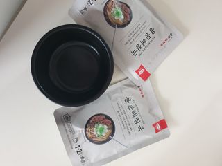 요리반상회 용문해장국 2팩 + 뚝배기 1개 — 4점을 준 리뷰어가 2021년 3월 올린 사용 사진