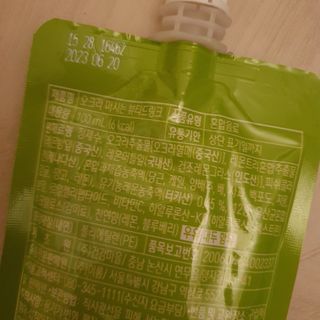 [이롬] 오크라 마시는 뷰티드링크 100mL x 20입 — 5점을 준 리뷰어가 2022년 7월 올린 사용 사진