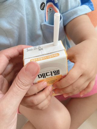 메디웰 페디아드링크 미니 바나나맛 — 4점을 준 리뷰어가 2022년 8월 올린 사용 사진