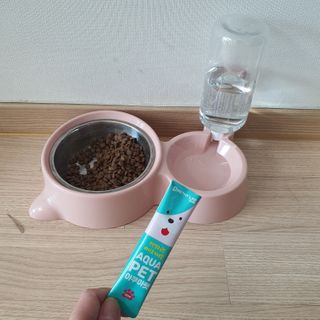 펫시랩 반려견용 액상 프리바이오틱스 아쿠아펫 — 4.5점을 준 리뷰어가 2021년 1월 올린 사용 사진