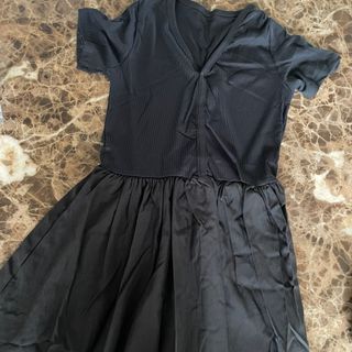 다운블로우 ~플레어 레이어드 민소매 드레스 봄 여름 가을 슬리브리스 반팔 롱 원피스 — 5점을 준 리뷰어가 2025년 6월 올린 사용 사진
