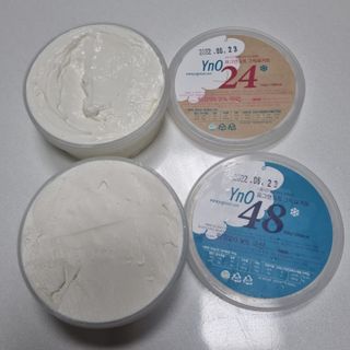 요그앤오트 그릭요거트 24 150g +  그릭요거트 48 150g + 블루베리 콤포트 — 5점을 준 리뷰어가 2022년 6월 올린 사용 사진
