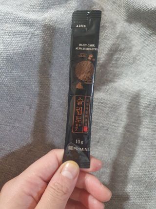 프리마인 자체 기업부설 연구소에서 찾아낸 건강한 수면의 비밀.  슬립토 플러스 30포 — 5점을 준 리뷰어가 2021년 10월 올린 사용 사진