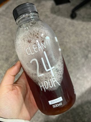 클린24시간 1BOX(5포) + 전용보틀(500ml) — 5점을 준 리뷰어가 2022년 8월 올린 사용 사진