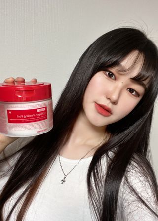 메디필 레드 락토 콜라겐 필링패드 — 4.5점을 준 리뷰어가 2021년 3월 올린 사용 사진