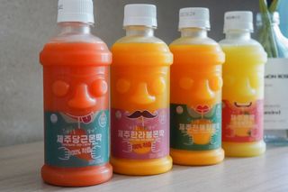 탐라원 제주의 맛, 몬딱주스 4종세트 - 한라봉몬딱주스, 천혜향몬딱주스, 청귤에이드, 당근몬딱주스 — 4.5점을 준 리뷰어가 2021년 8월 올린 사용 사진
