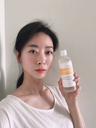 나나스킨 캐모마일아쿠아수딩토너 — 5점을 준 리뷰어가 2021년 5월 올린 사용 사진