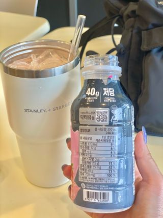 닥터유 프로 단백질드링크 40g 딸기 — 5점을 준 리뷰어가 2025년 7월 올린 사용 사진