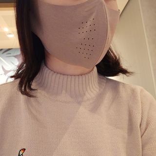 [AVAVE] 어베이브 페이스히트 스포츠 골프 방한 페이스 마스크 — 5점을 준 리뷰어가 2024년 1월 올린 사용 사진