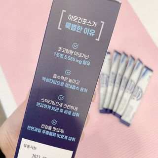 자연에온 아르긴포스 L-아르기닌 5555mg 스틱 15개입 1박스 — 5점을 준 리뷰어가 2021년 5월 올린 사용 사진