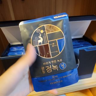 광동생활건강 [광동] 바르게 만든 녹용, 광동정녹청 30포. — 5점을 준 리뷰어가 2022년 7월 올린 사용 사진