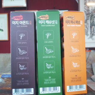 짜먹는 이지견과 짜먹는 이지아몬드, 짜먹는 이지허니피넛, 짜먹는 이지캐슈넛 각 10g X  10포 — 5점을 준 리뷰어가 2021년 2월 올린 사용 사진