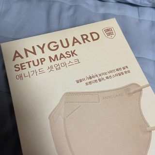 애니가드 셋업마스크 4컬러 각 10매입 [크리미베이지, 캐시미어로즈, 초콜렛브라운, 미드나잇네이비] — 5점을 준 리뷰어가 2022년 2월 올린 사용 사진