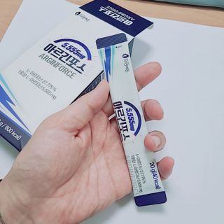 자연에온 아르긴포스 L-아르기닌 5555mg 스틱 15개입 1박스 — 5점을 준 리뷰어가 2021년 5월 올린 사용 사진