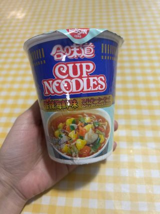 NISSIN 닛신 컵누들  4종 - 씨푸드오리지날, 씨푸드 스파이시, 씨푸드 커리, 씨푸드 XO소스 — 4.5점을 준 리뷰어가 2023년 1월 올린 사용 사진