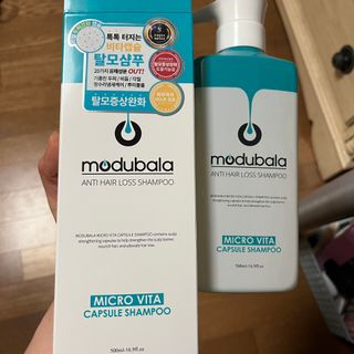 모두발라 마이크로 비타캡슐 탈모샴푸 — 5점을 준 리뷰어가 2022년 2월 올린 사용 사진