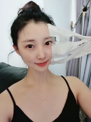 아이디플라코스메틱 페이스핏 플라스터 마스크 _ 리뉴얼 — 5점을 준 리뷰어가 2021년 7월 올린 사용 사진