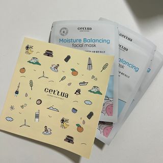 세뚜아(Cettua) 나우[세뚜아] 모이스처 밸런싱 페이셜 마스크 Cettua Moisture Balancing Facial Mask 4매 — 4점을 준 리뷰어가 2023년 12월 올린 사용 사진