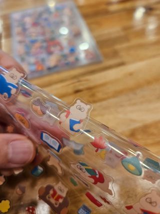 리훈 곰부 내지꾸미기 투명 리무버블 스티커팩 다이어리 다꾸 미니 씰 세트 — 5점을 준 리뷰어가 2023년 5월 올린 사용 사진