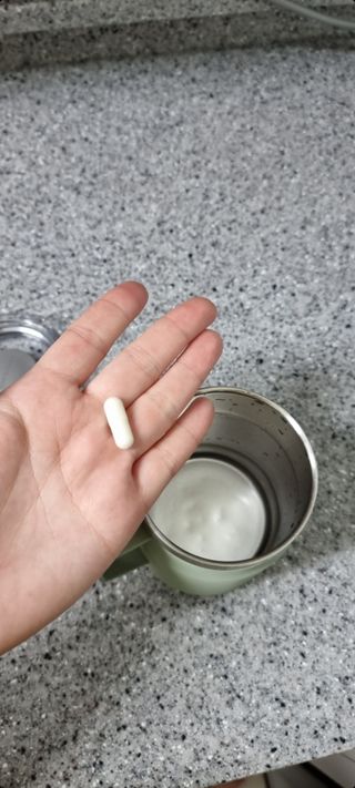메디타민 인체유래 비피더스 포스트 프로바이오틱스 — 5점을 준 리뷰어가 2021년 8월 올린 사용 사진