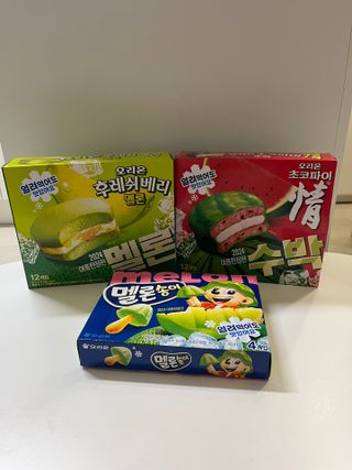 2024 오리온 여름한정판 초코파이 수박 / 후레쉬베리 멜론 / 멜론송이 — 4점을 준 리뷰어가 2024년 8월 올린 사용 사진