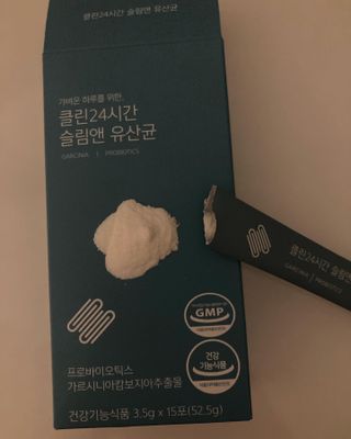 클린24시간 슬림앤유산균 1박스 (3.5g X 15포) — 3점을 준 리뷰어가 2022년 8월 올린 사용 사진