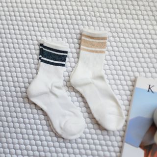 [사이즈가 있는 양말 필로이] 여자 골프 스포츠 중목 양말 2족 세트【 S, M, L 】3가지 사이즈 — 5점을 준 리뷰어가 2022년 9월 올린 사용 사진