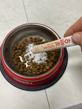 My Pet Care 모발과 모질 피부건강에 개좋아 — 5점을 준 리뷰어가 2021년 4월 올린 사용 사진