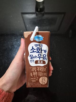 [구매평]덴마크 소화가 잘되는 우유로 만든 초코, 190ml, 24개 — 5점을 준 리뷰어가 2025년 2월 올린 사용 사진