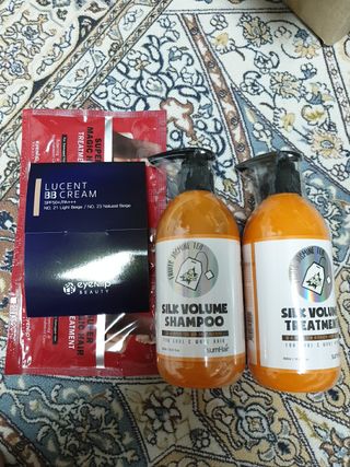 썸헤어 / SUMHAIR 썸헤어 실크 볼륨 샴푸+트리트먼트 프룻자스민티 — 5점을 준 리뷰어가 2021년 7월 올린 사용 사진