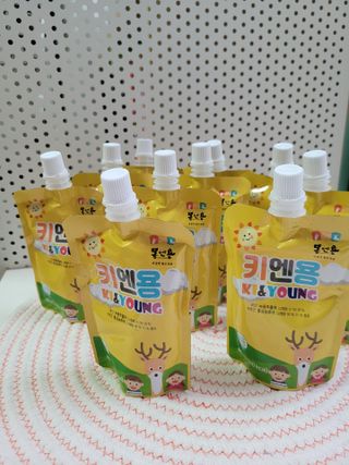 [몸엔용] 어린이, 초등학생의 영양간식 달콤 국산녹용 키엔용  80ml x 10포 — 5점을 준 리뷰어가 2021년 7월 올린 사용 사진