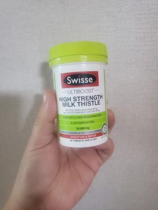 Swisse 스위스 고함량 밀크씨슬 35,000mg 60정 — 4점을 준 리뷰어가 2021년 11월 올린 사용 사진