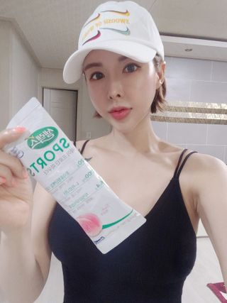 셀렉스스포츠 [복숭아맛] 셀렉스 스포츠 웨이 프로틴 파우더 스틱형 — 5점을 준 리뷰어가 2021년 5월 올린 사용 사진