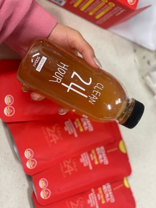 클린24시간 레드박스 1BOX(5포) + 전용보틀(500ml) — 5점을 준 리뷰어가 2024년 1월 올린 사용 사진