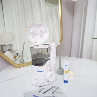 주식회사 클린디 [클린디] 양치 후 남은 이물질, 물치실로 완벽 제거 🦷 구강세정기 세트 [맞춤 칫솔 + 치약 포함] — 5점을 준 리뷰어가 2021년 12월 올린 사용 사진