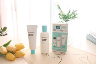 리더스코스메틱 리더스 카밍 바이오틱스 #1등 진정 기획세트 [에센스 워터150ml + 크림 마스크80ml] — 5점을 준 리뷰어가 2022년 10월 올린 사용 사진