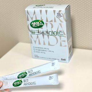 셀렉스스포츠 셀렉스 밀크세라마이드 저분자피쉬콜라겐 28포 X 1박스 — 4.5점을 준 리뷰어가 2021년 7월 올린 사용 사진