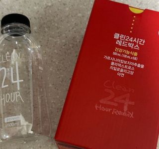 클린24시간 레드박스 1BOX(5포) + 전용보틀(500ml) — 5점을 준 리뷰어가 2024년 1월 올린 사용 사진